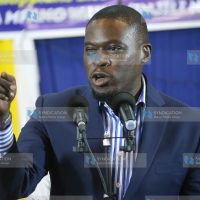 Nairobi senator Johnson Sakaja addresses faithfuls at Friends Church Quakers Maringo