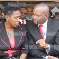 Murang’a Woman Representative Sabina Chege and Gatundu South MP Moses Kuria