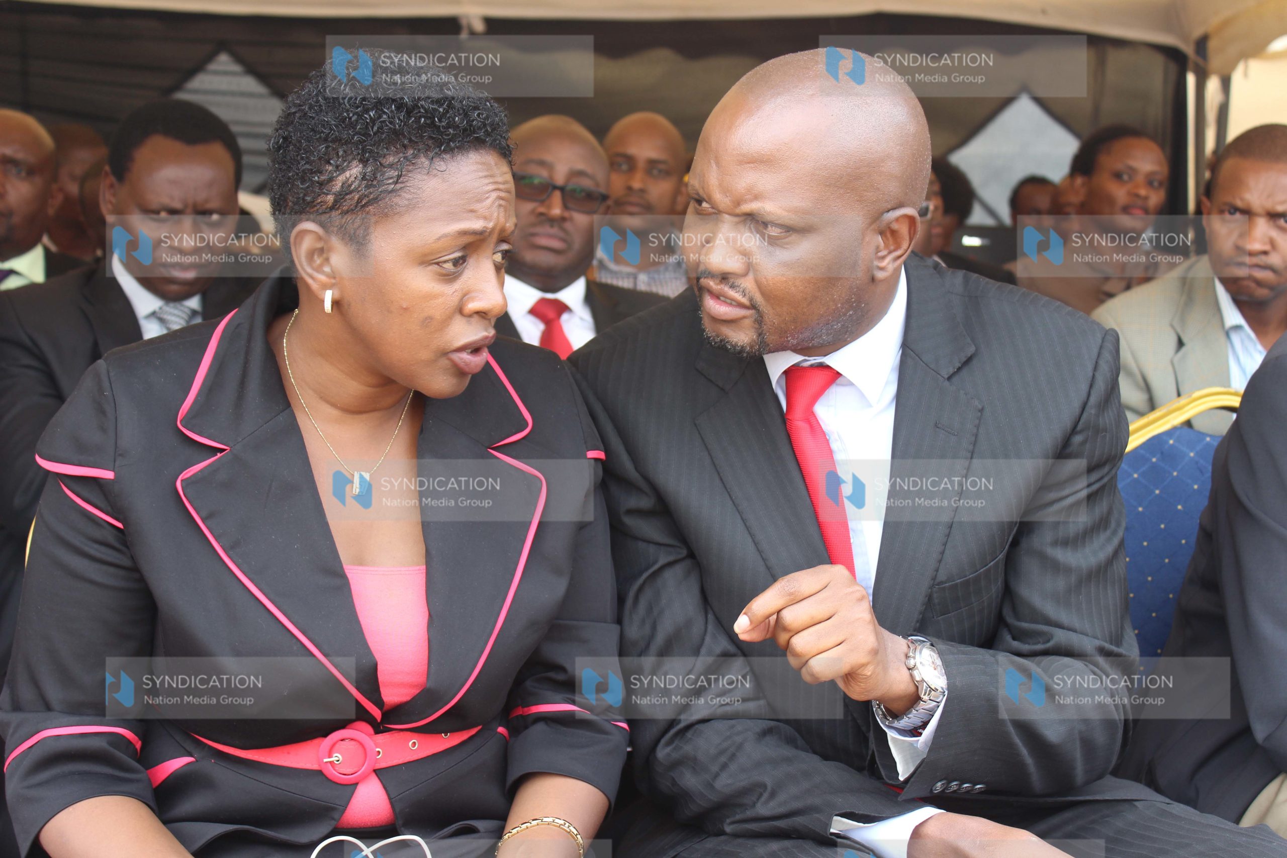Murang’a Woman Representative Sabina Chege and Gatundu South MP Moses Kuria