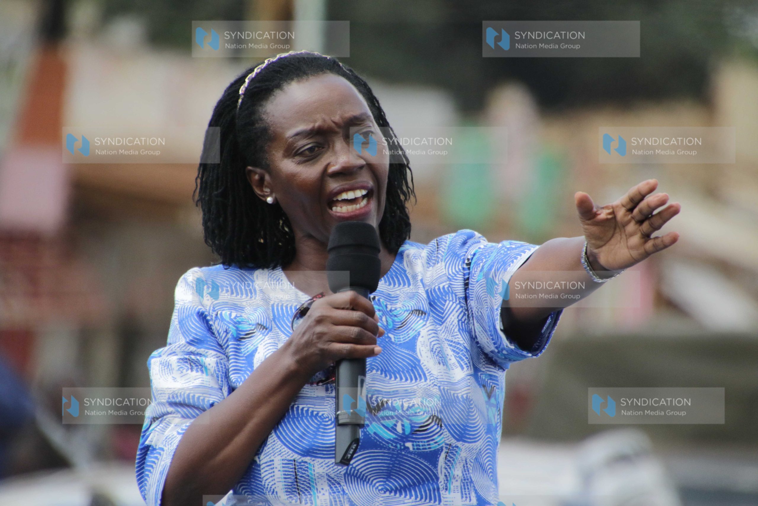 Azimio la Umoja presidential running mate Martha Karua addresses wananchi