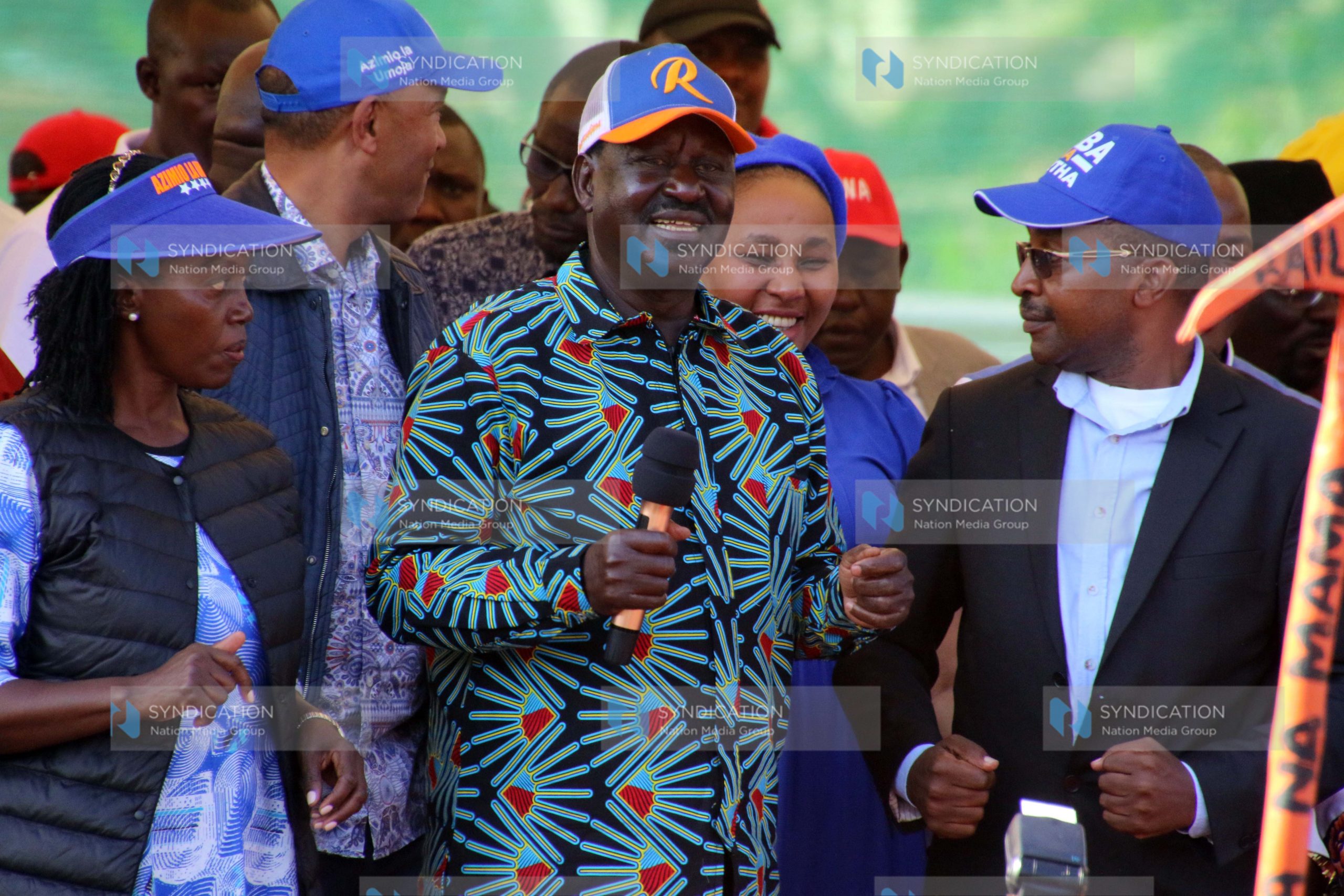 Political rally at Mumbi Stadium in Murang’a County