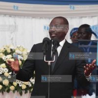 Deputy President William Ruto addresses mourners