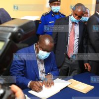 Officially opened Kirwara police station in Murang'a county