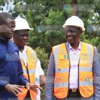 President William Ruto his deputy Rigathi Gachagua and Kiharu MP Ndindi Nyoro