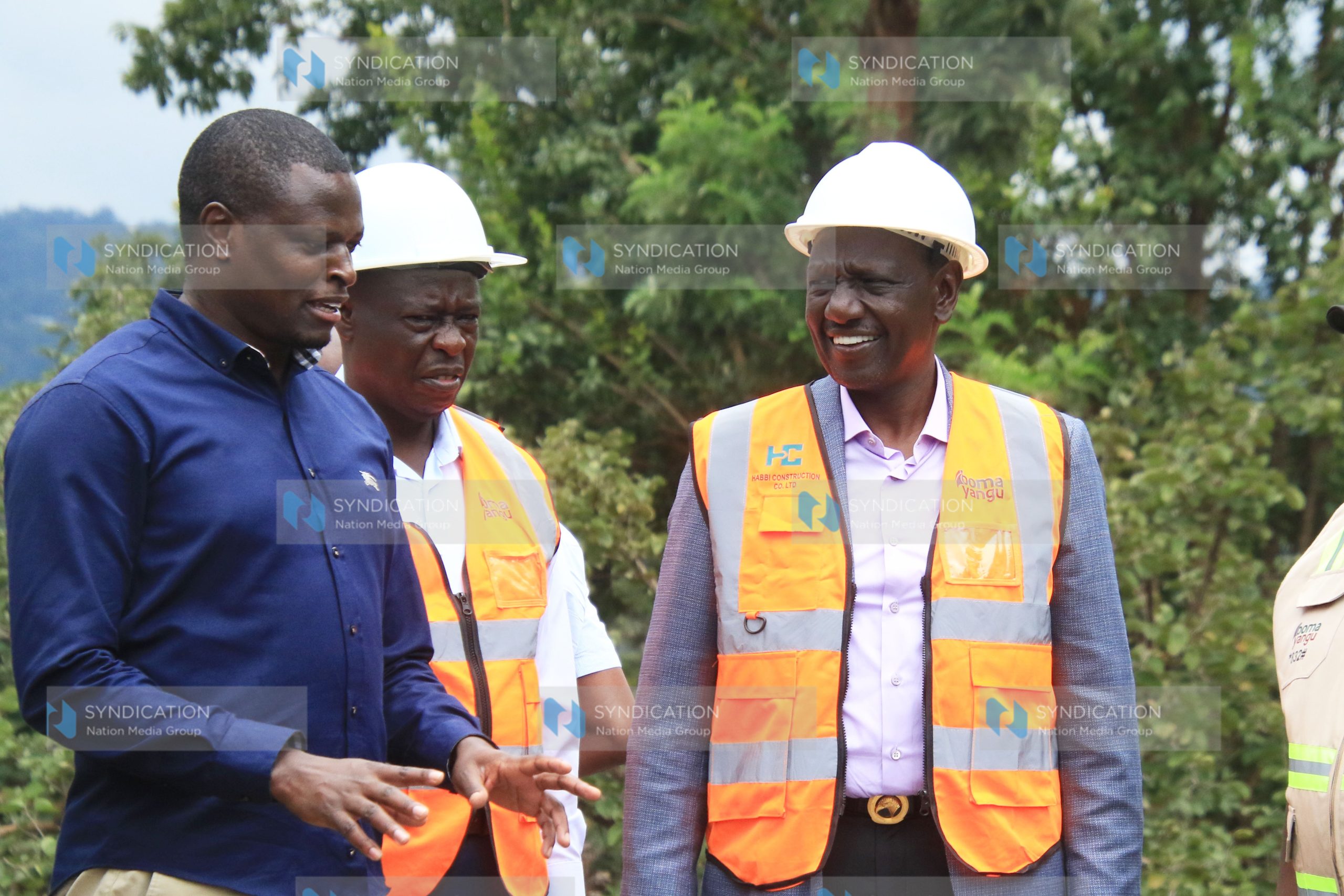 President William Ruto his deputy Rigathi Gachagua and Kiharu MP Ndindi Nyoro