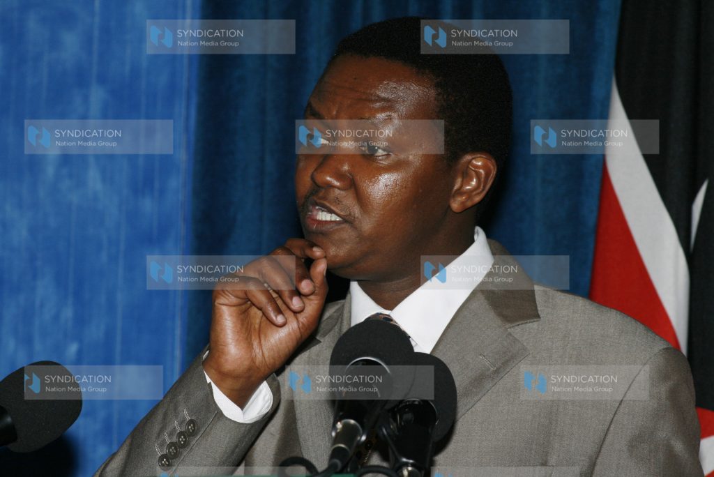 The Government Spokesperson Dr. Alfred Mutua