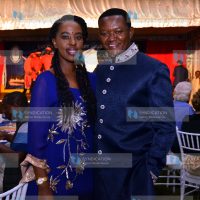Machakos County Governor Alfred Mutua with Lilian Nganga