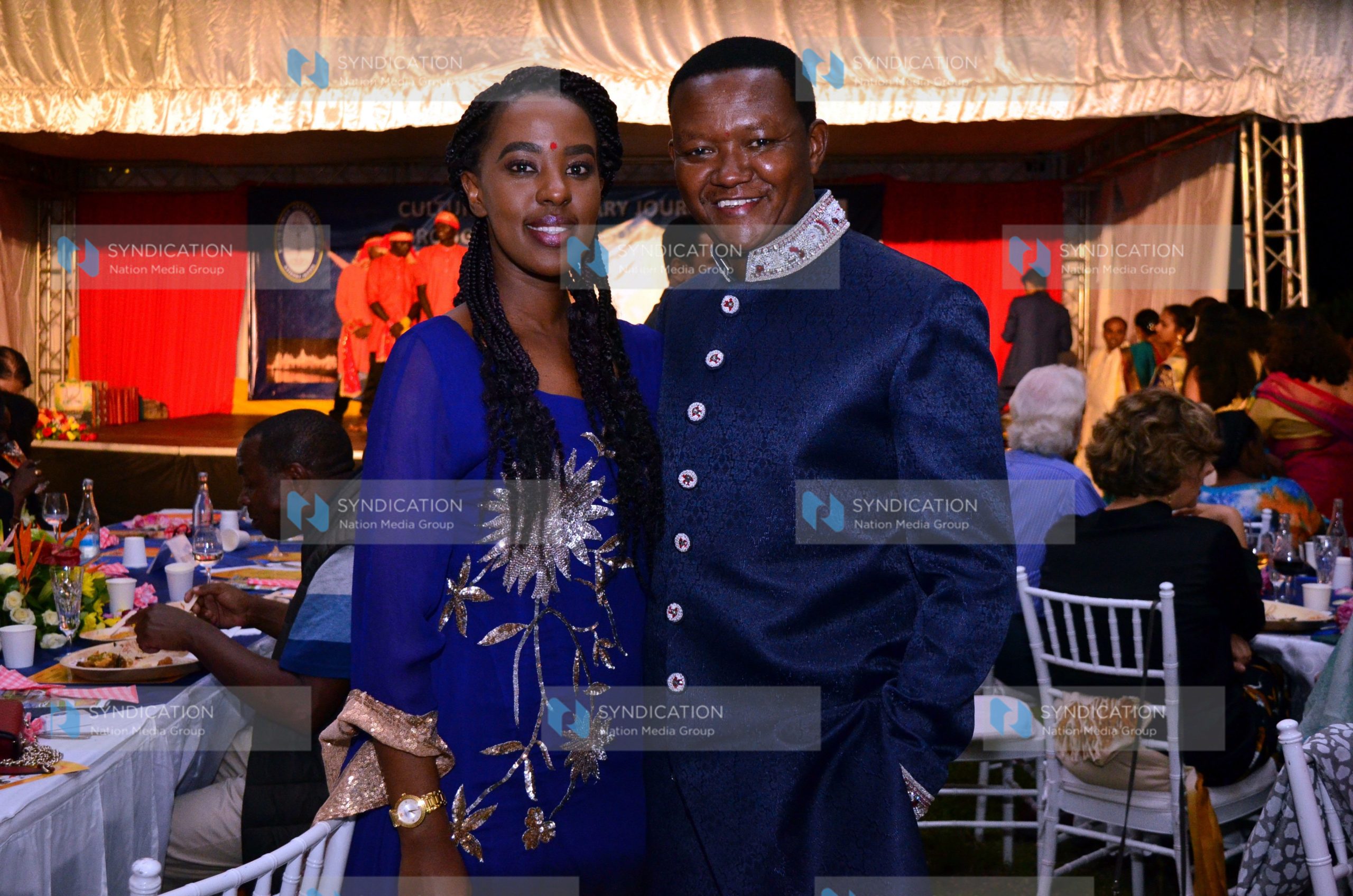 Machakos County Governor Alfred Mutua with Lilian Nganga