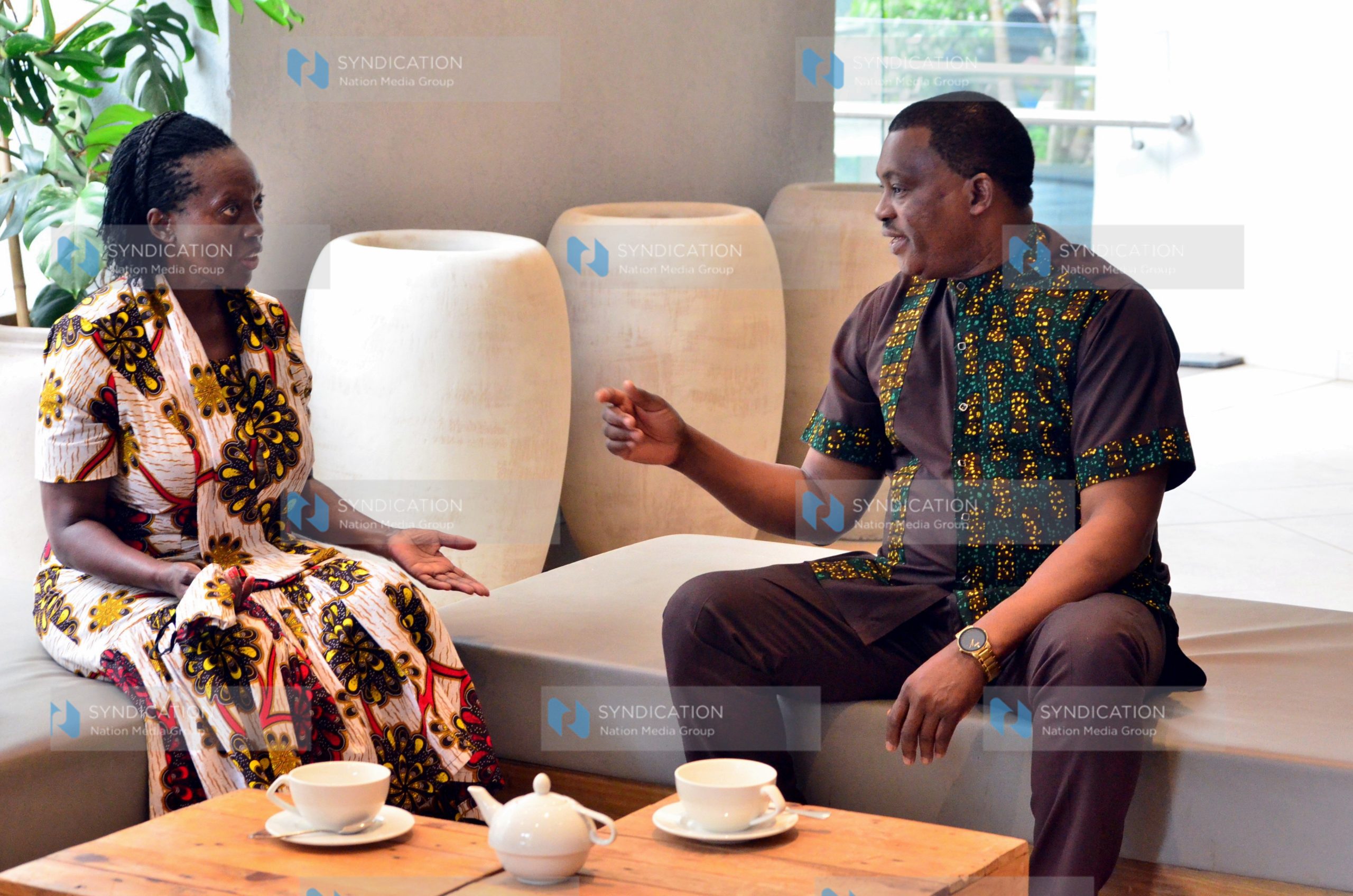 National Assembly Speaker Justin Muturi with NARC Kenya Party leader Martha Karua