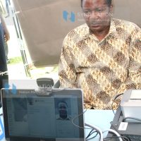 Kenneth Marende is photographed as he registers as a voter