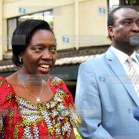 Narc Kenya Leader Martha Karua flanked by lawyer Gitobu Imanyara