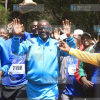 2Km race during the inaugural Mt Kenya Mountain running championships in Mt Kenya forest