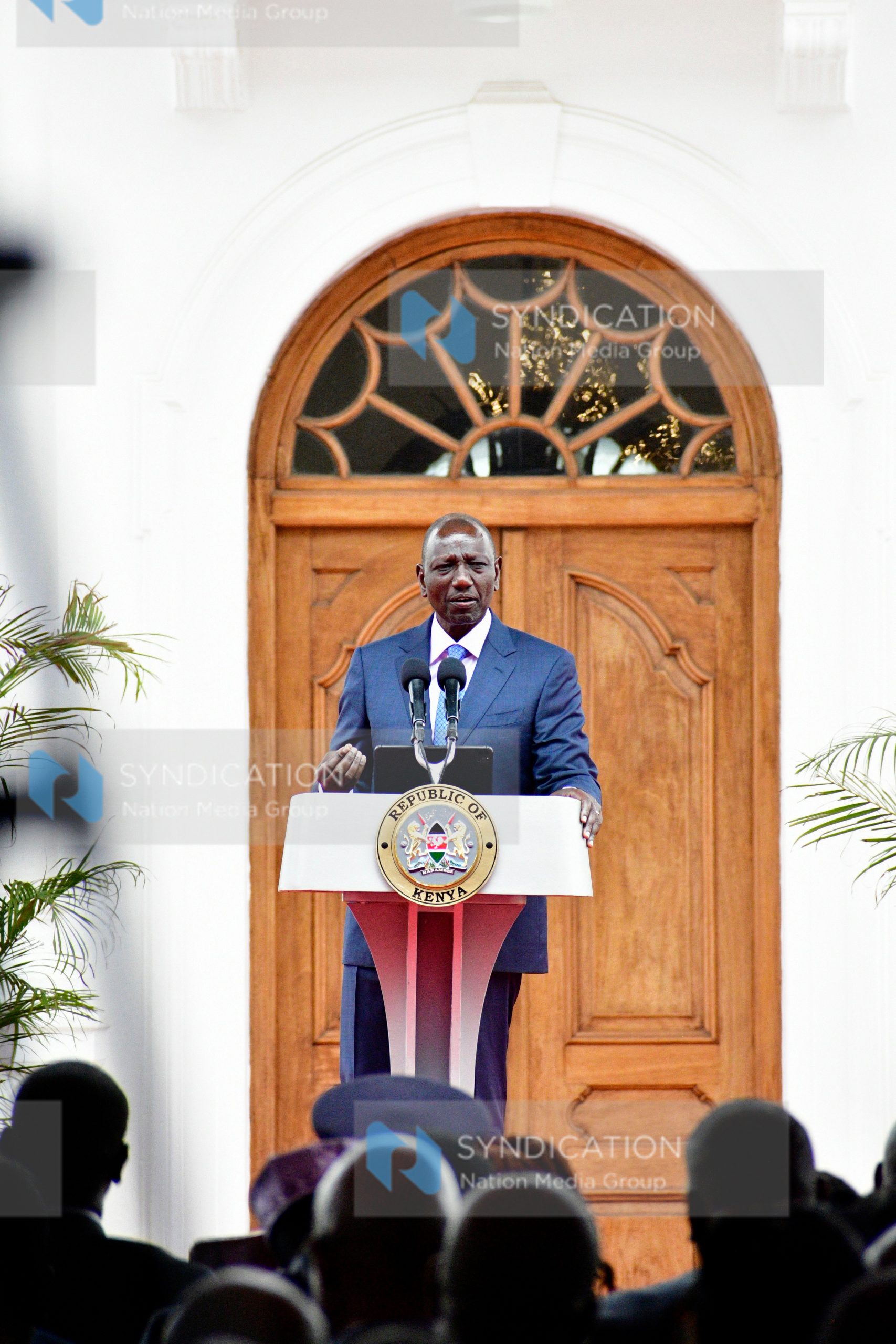 Officiating the signing of Ministerial Performance Contracts for FY 2023/2024