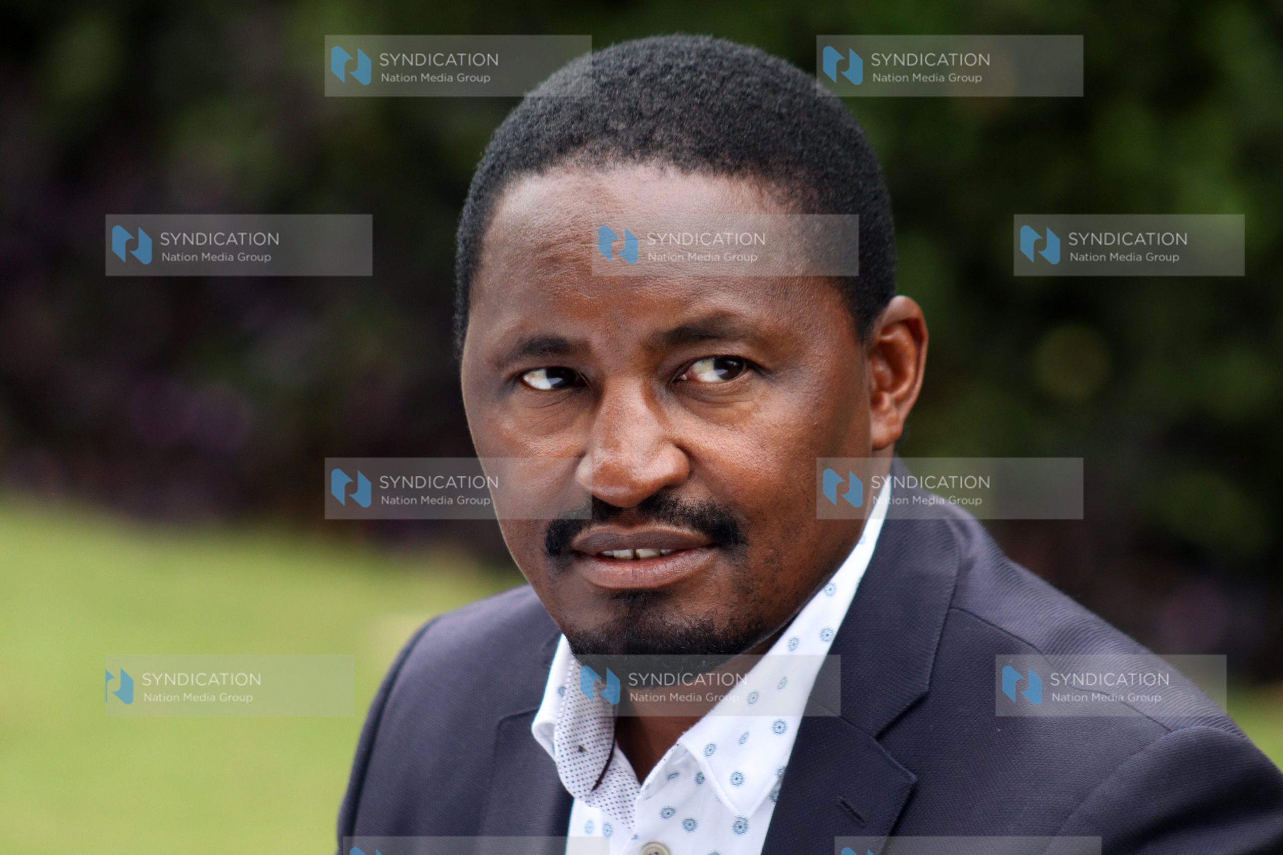 Mwangi Kiunjuri of The Service Party (TSP) addressing the media