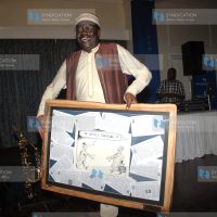 Former trade minister Dr. Mukhisa Kituyi during a cocktail party