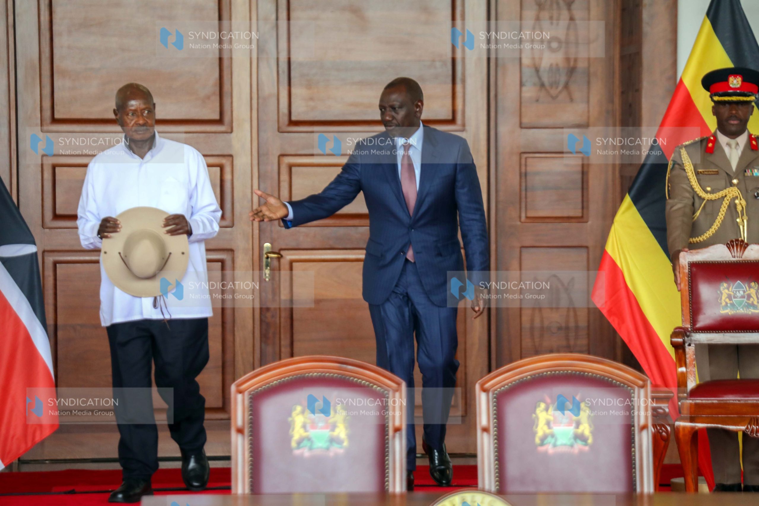 President William Ruto and his Ugandan counterpart, Yoweri Kaguta Museveni