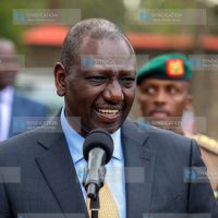 President Dr William Ruto addressing learners