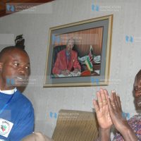 One of the census Supervisor Edward Konzolo, enumerating the former vice president Moody Awori