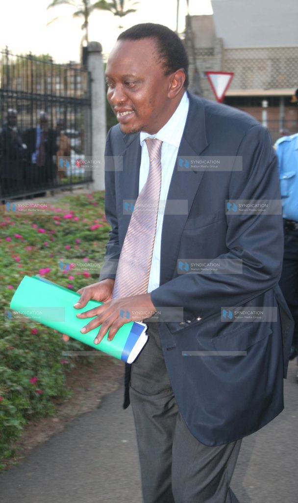 Minister for Finance Uhuru Kenyatta