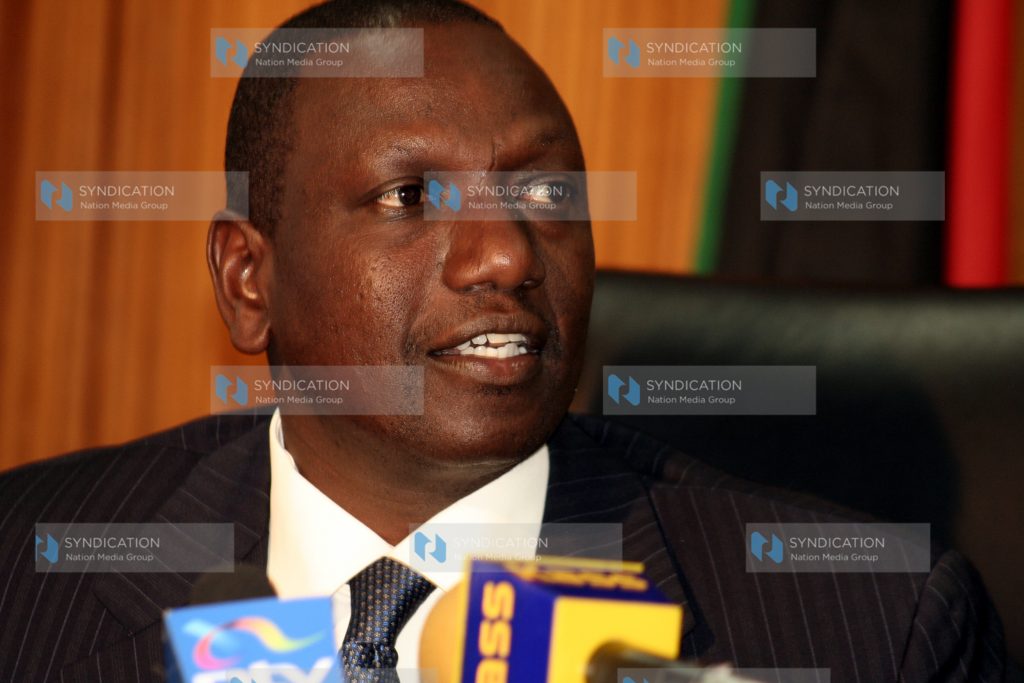 Agriculture Minister William Ruto