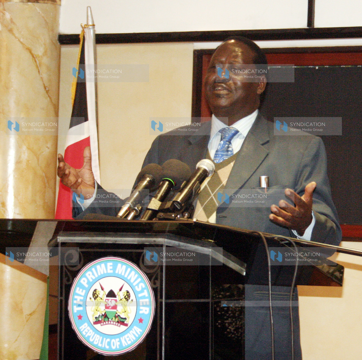 Prime Minister Raila Odinga addresses Senior Government officials, Dignitaries and business community