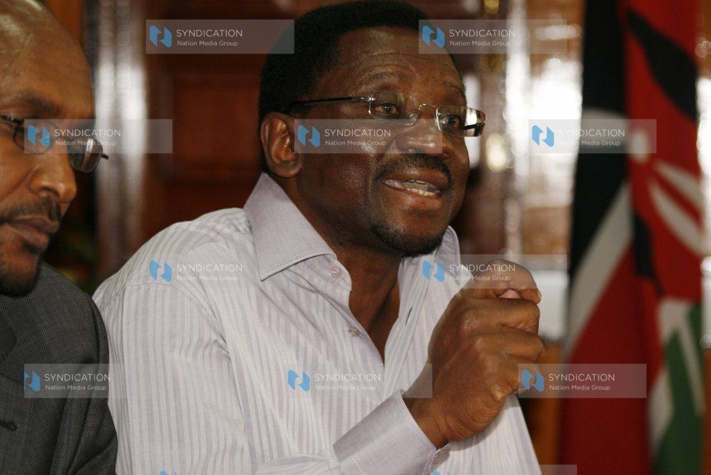 The Minister for Lands, James Orengo