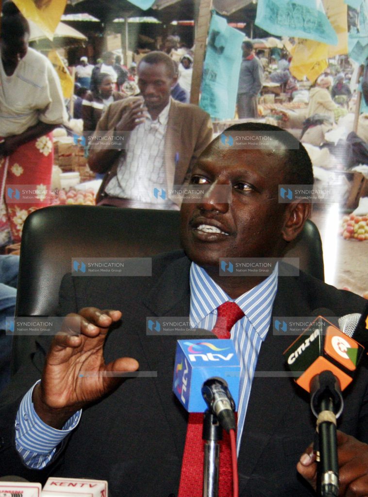 Minister for Agriculture William Ruto