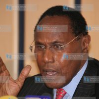 Internal security minister Prof George Saitoti