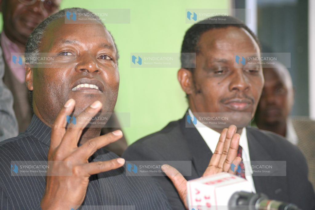 Members of Kenyans Against Impunity Njeru Kathangu and Wanyiri Kihoro