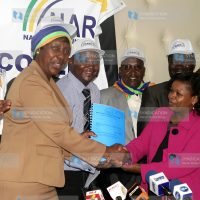 The minister for water Charity Ngilu and the NARC coalition