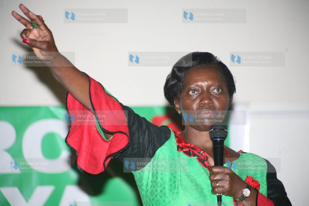 Narc Kenya chairperson Martha Karua