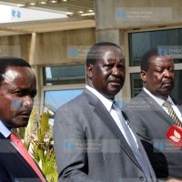 National Super Alliance Co-Principals Kalonzo Musyoka, Raila Odinga and Musalia Mudavadi