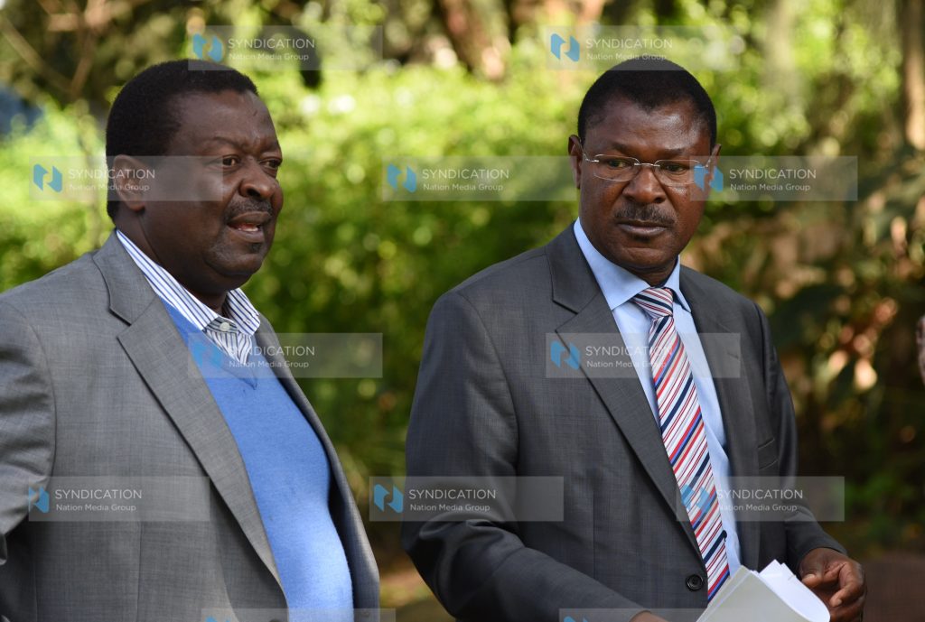 NASA Co-principals Moses Wetangula and Musalia Mudavadi