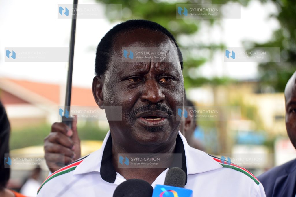 NASA presidential candidate Raila Odinga