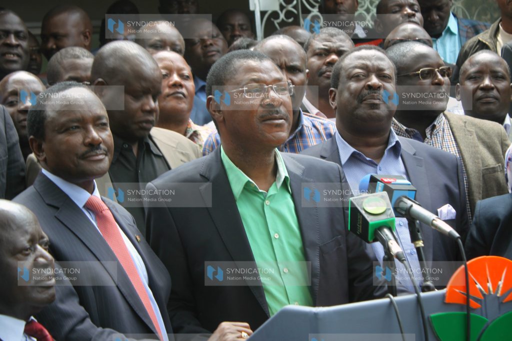 NASA Principals Musalia Mudavadi, Moses Wetangula, and Kalonzo Musyoka