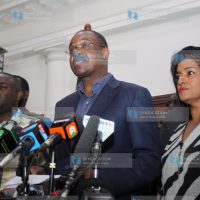 Former MP George Aladwa, Nairobi Governor Evans Kidero and Esther Passaris