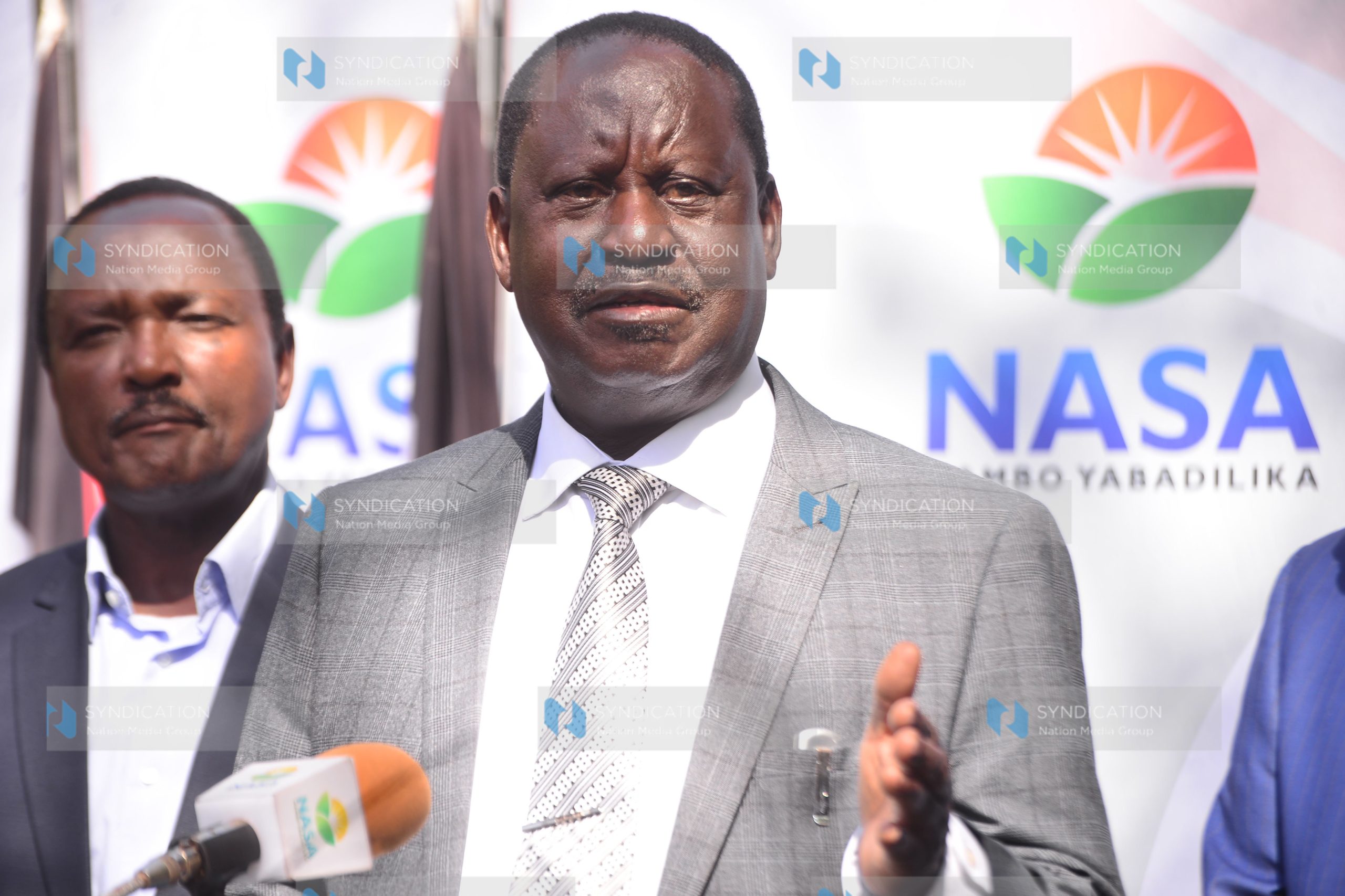 Nasa leaders Kalonzo Musyoka and Raila Odinga