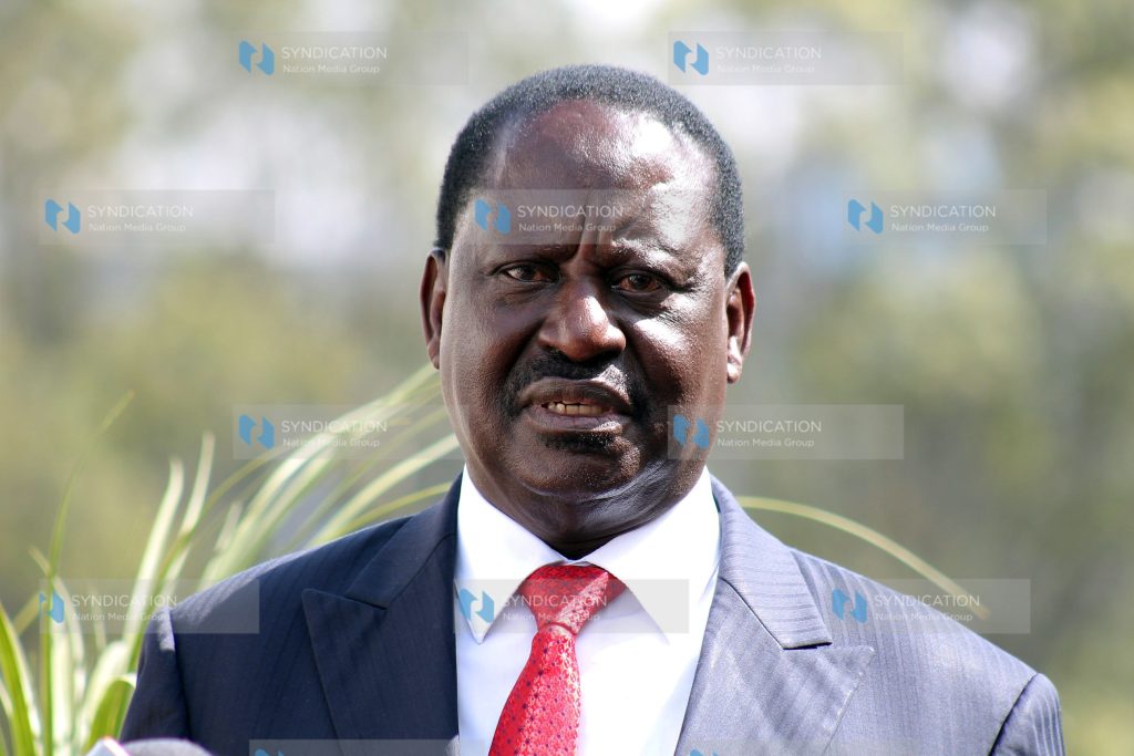 NASA presidential flag bearer Raila Odinga