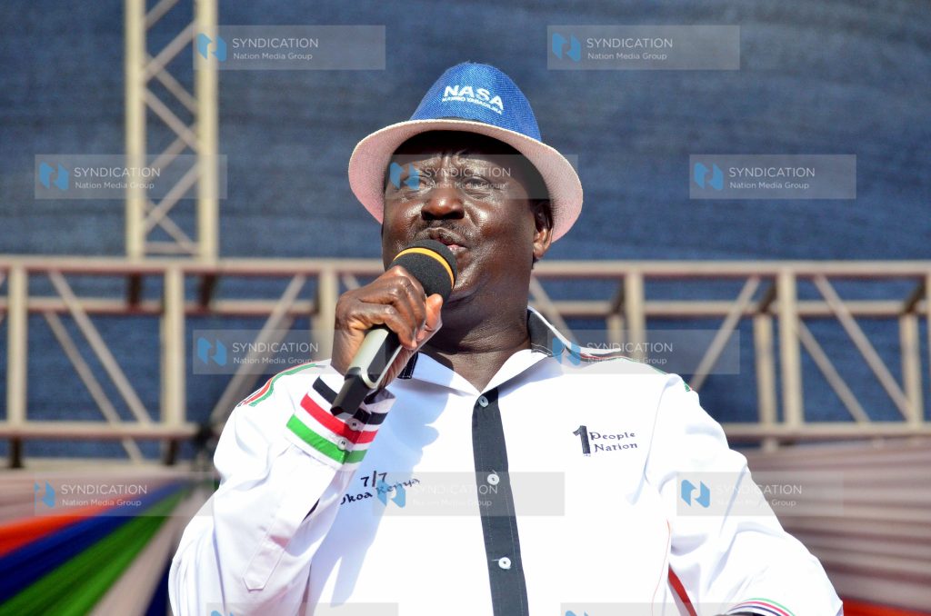 National Super Alliance (NASA) Presidential candidate Raila Odinga
