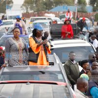 Azimio la Umoja Presidential candidate’s running mate Martha Karua with Murang’a Woman Rep Sabina Chege