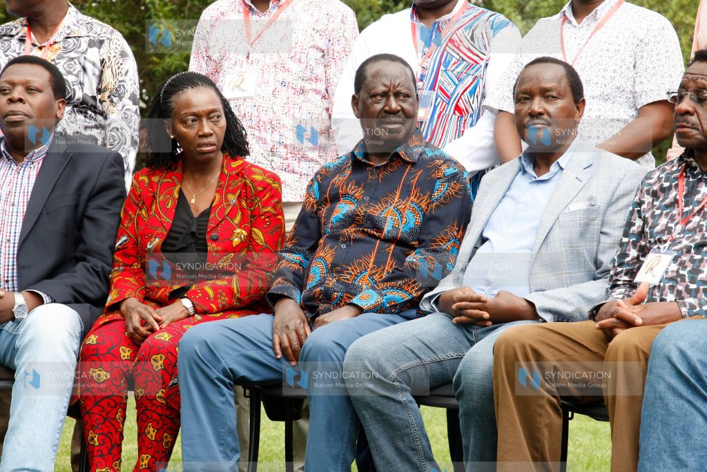 Eugene Wamalwa, Martha Karua, Raila Odinga and Kalonzo Musyoka