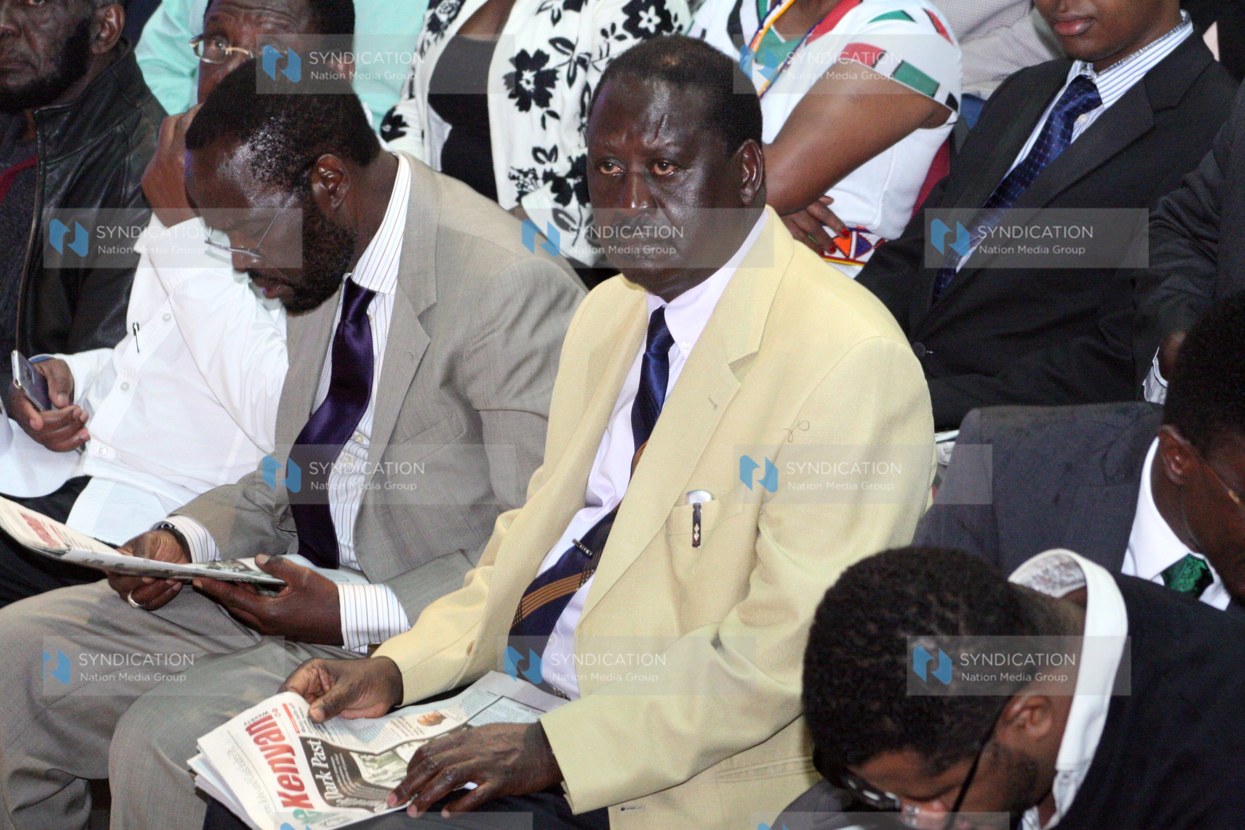 CORD leader Raila Odinga and other CORD leaders
