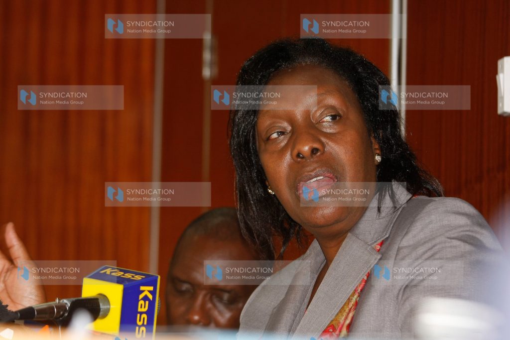 Lands cabinet Secretary Charity Ngilu