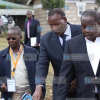 Interior Cabinet Secretary Joseph Nkaissery his Education counterpart Fred Matiang'i and Inspector General of Police Joseph Boinnet