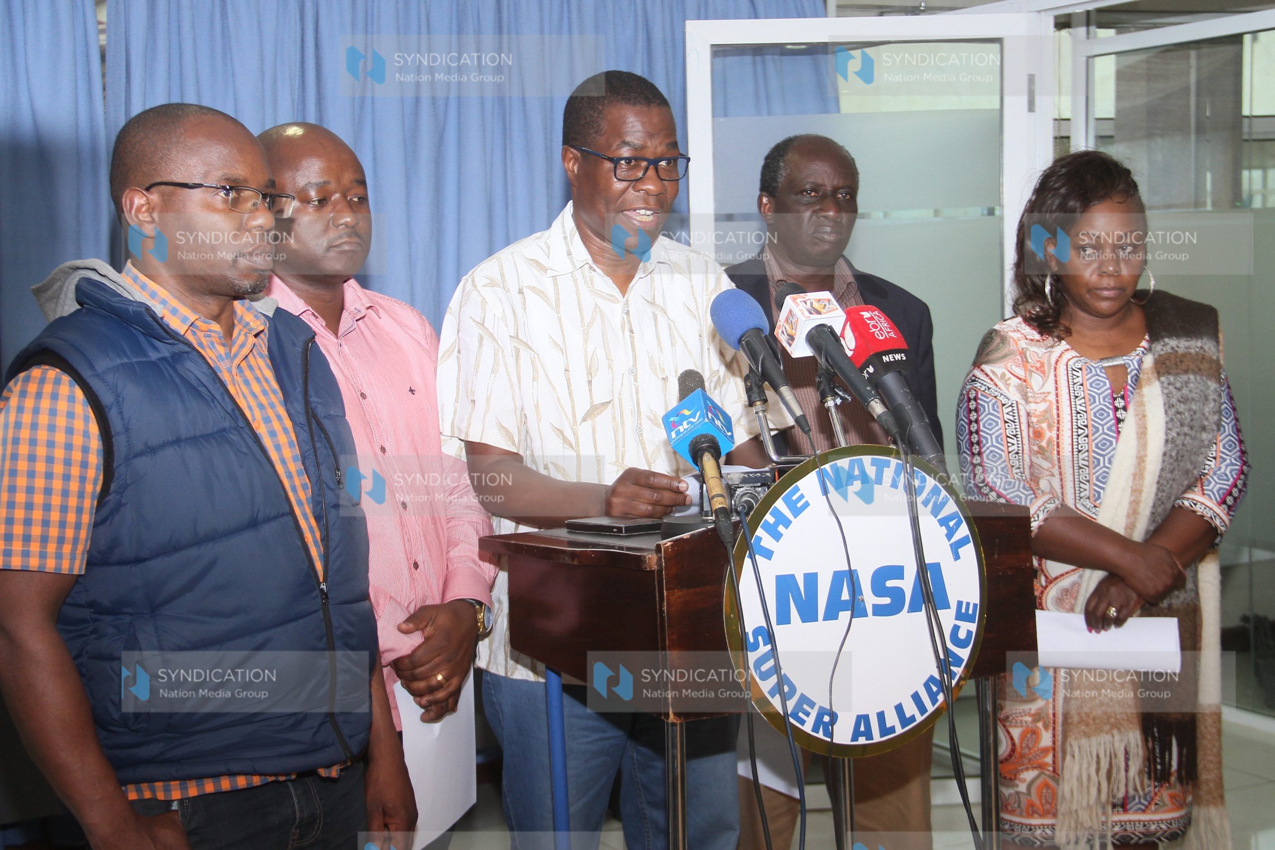 Media briefing in Nairobi