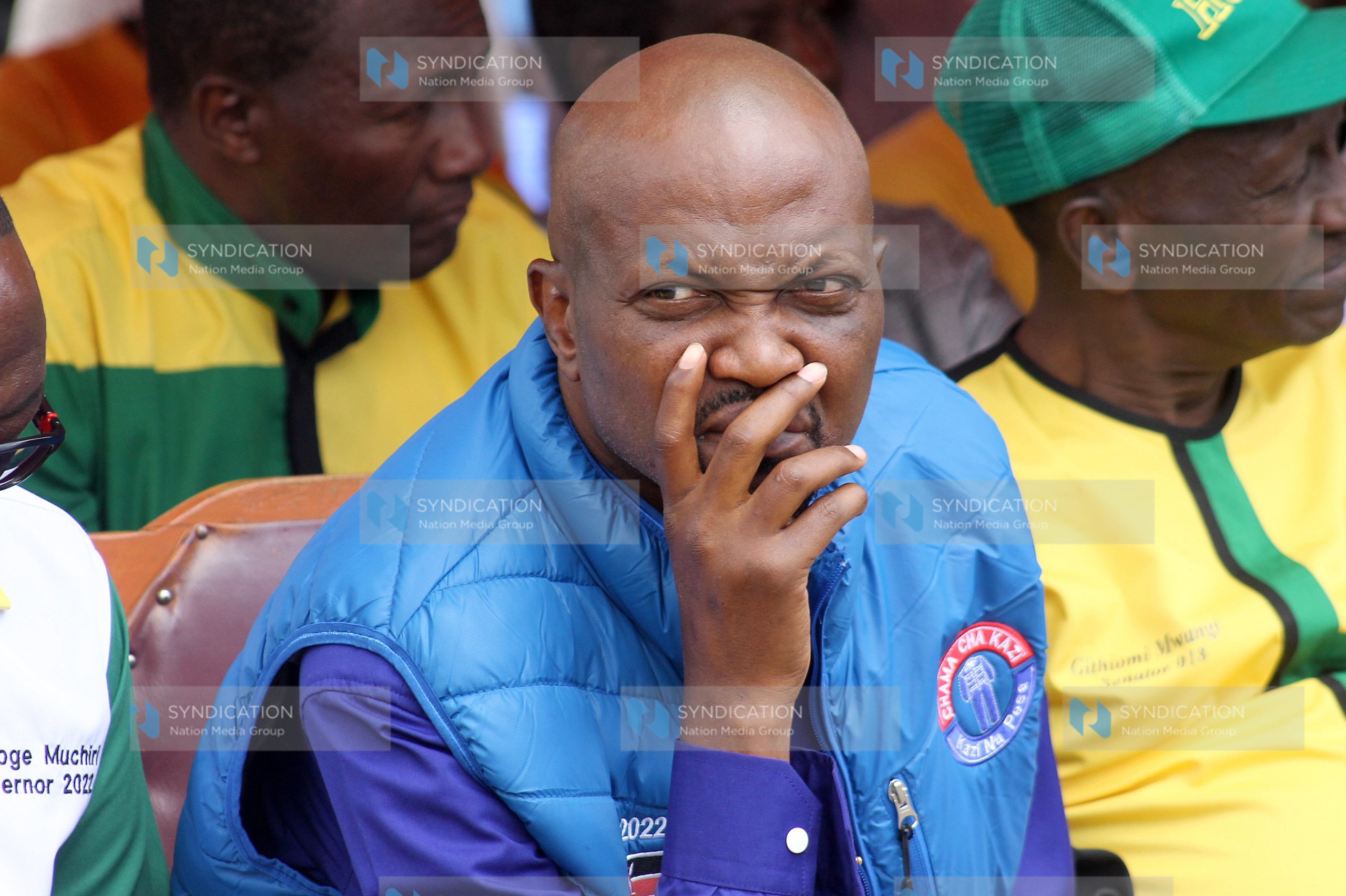 Gatundu South MP Moses Kuria at Full Gospel Church, Kanjuiri in Nyandarua County