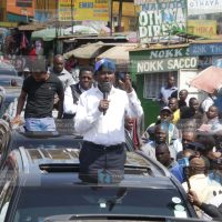 Kalonzo Musyoka addresses wananchi in Nyeri town