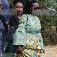 Former Gichugu MP Martha Karua attends the burial ceremony