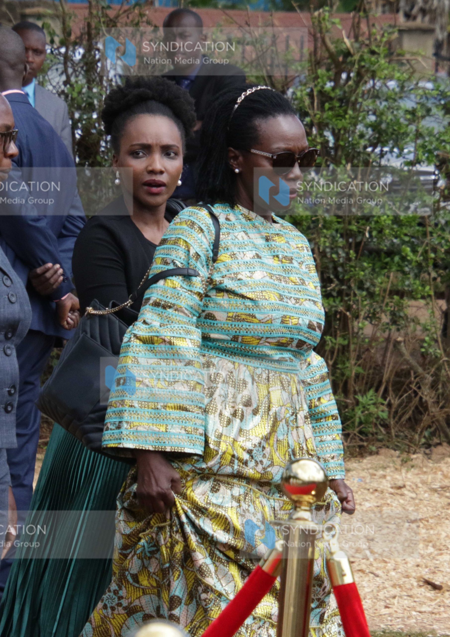 Former Gichugu MP Martha Karua attends the burial ceremony