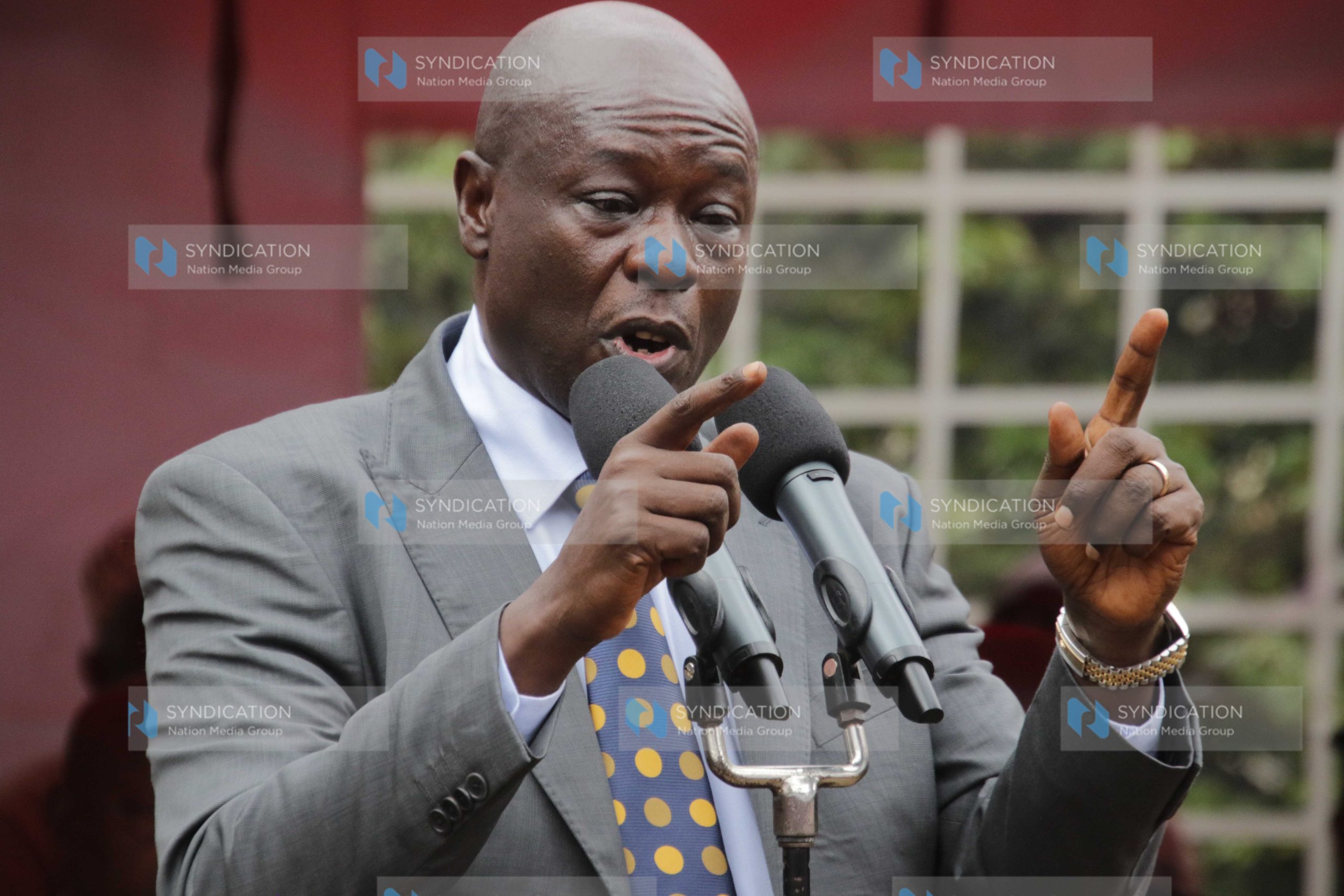Deputy President Rigathi Gachagua addresses members of the Muslim community